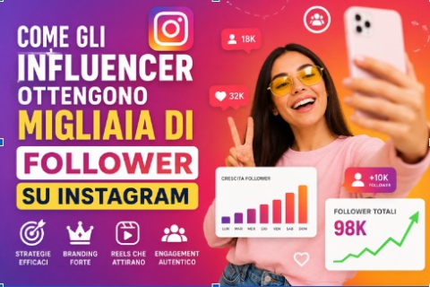 Come gli influencer ottengono migliaia di follower Instagram